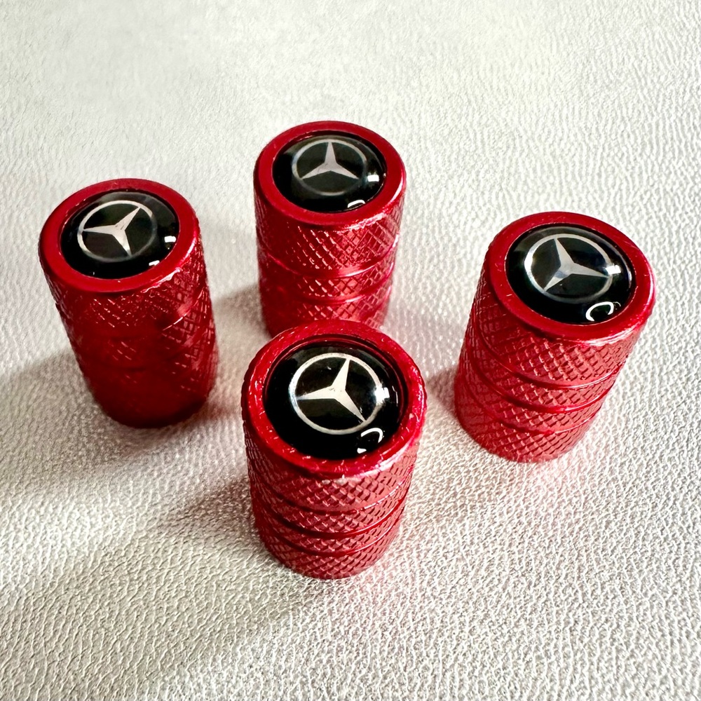 Mercedes Logo Valve Stem Caps - Picture 3 of 3